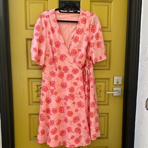 Torrid Pink Floral Midi Dress